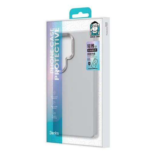  Samsung Galaxy S25 Ultra Szürke Benks Magnetic Vita Pro Szilikon Fliptok - 11