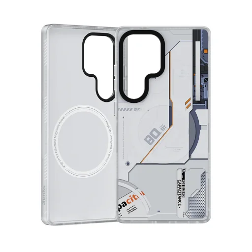  Samsung Galaxy S25 Ultra Fehér Benks Dynamic Magnetic Mecha tok (D045) - 2