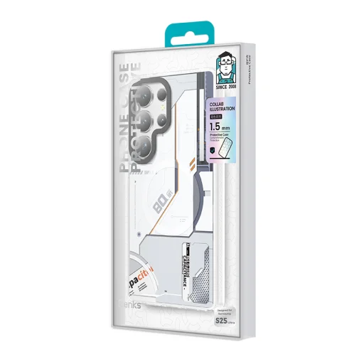  Samsung Galaxy S25 Ultra Fehér Benks Dynamic Magnetic Mecha tok (D045) - 6