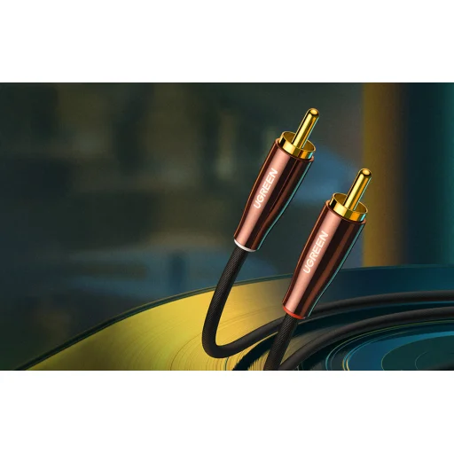 UGREEN AV170 kábel 2x RCA (Cinch) jack 3,5 mm, 2m (fekete) - 4