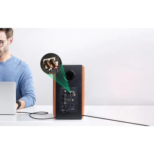 UGREEN AV170 kábel 2x RCA (Cinch) jack 3,5 mm, 2m (fekete) - 5