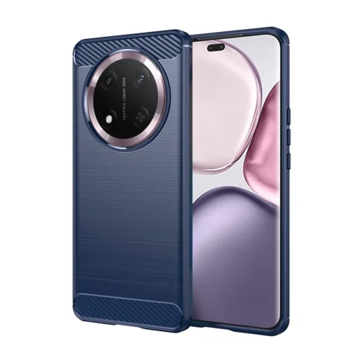  Honor Magic7 Lite/X9c Techsuit Carbon Szilikon tok kék - 1