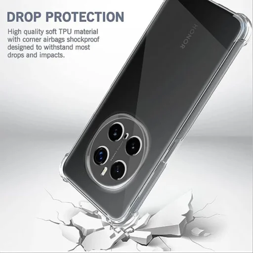  Honor Magic7 Pro Techsuit Shockproof Clear ütésálló szilikon tok átlátszó - 3