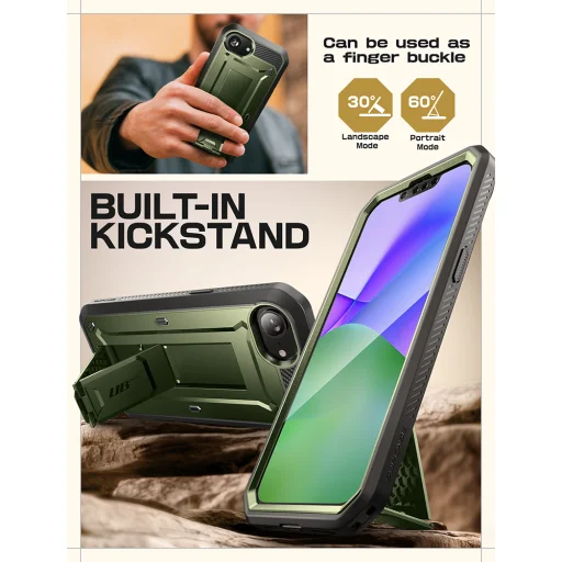  iPhone 16e/17e Guidan színben ütésálló Supcase Unicorn Beetle Pro tok - 4