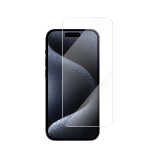 Vmax 2,5D Normál Átlátszó Üveg iPhone 15 Pro 6,1" üvegfólia - 1