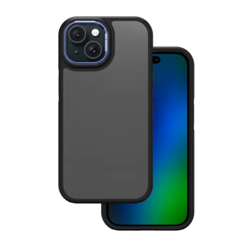 Crystal Black tok iPhone 15 6,1" kék, - 1