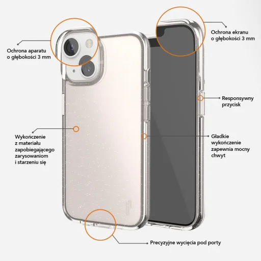 Ugly Rubber Vogue tok iPhone 15 Plus 6,7" rózsaarany - 6