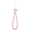 Hello Kitty Nylon Cord Kitty Head Phone Charm - Pink thumbnail