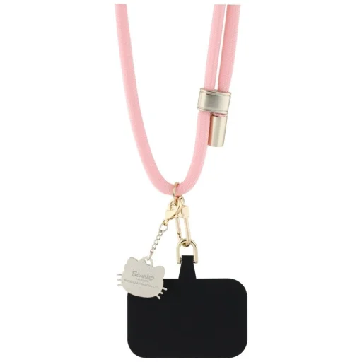 Hello Kitty Patch & Kitty Head Charm Univerzális Telefon Nyakpánt - Rózsaszín - 4