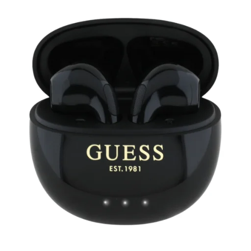 Fényes Hatású Tojás Alakú Nyomtatott Klasszikus Logós Guess Vezeték Nélküli Fejhallgató - fekete - 8