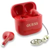Guess Glossy Effect Printed Classic Logo & Charm TWS fülhallgató - piros thumbnail