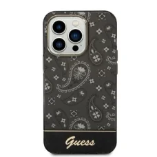 Guess Bandana Paisley iPhone 14 Pro 6.1" tok - Fekete