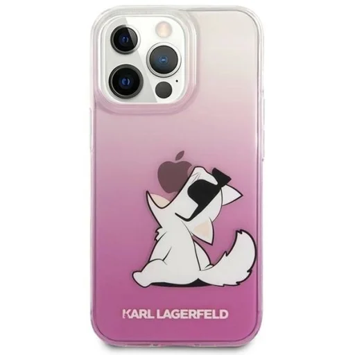 Karl Lagerfeld KLHCP14LCFNRCPI iPhone 14 Pro 6.1" tok pink / pink Choupette Fun - 3