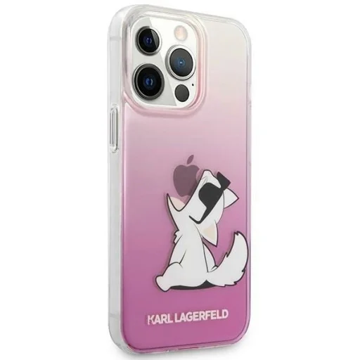 Karl Lagerfeld KLHCP14LCFNRCPI iPhone 14 Pro 6.1" tok pink / pink Choupette Fun - 4