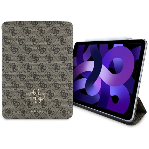 Guess GUFC11RM24PS4SGW iPad Air 11" 2024 barna/barna Mágneses 4G Nagy Logó tok - 1