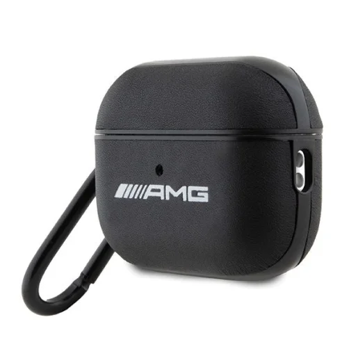 AMG AMAP2SLWK AirPods Pro 2 (2022/2023) tok fekete/fekete bőr fehér logó - 3