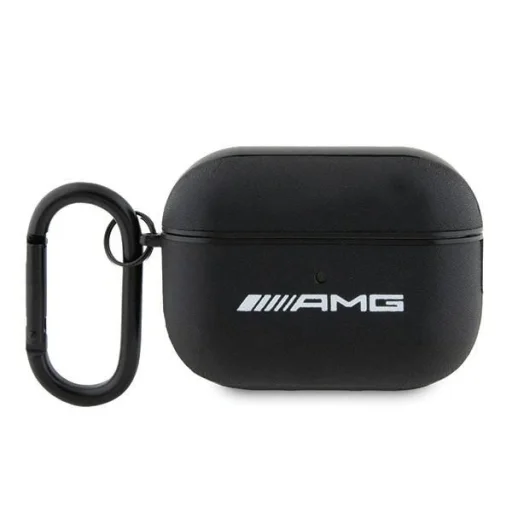 AMG AMAP2SLWK AirPods Pro 2 (2022/2023) tok fekete/fekete bőr fehér logó - 1