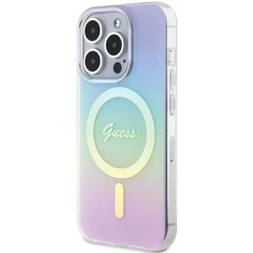 Guess GUHMP15LHITSU iPhone 15 Pro 6.1" lila/lila keménytok IML Iridescent MagSafe tok - 2