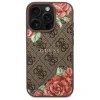  iPhone 16 Pro 6.3" Barna/Barna 4G Flowers Print MagSafe Guess GUHMP16LP4ROPEMCW keménytok - 3