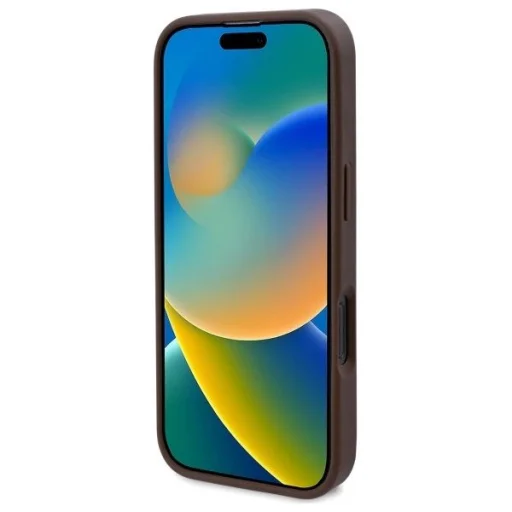  iPhone 16 Pro 6.3" Barna/Barna 4G Flowers Print MagSafe Guess GUHMP16LP4ROPEMCW keménytok - 5