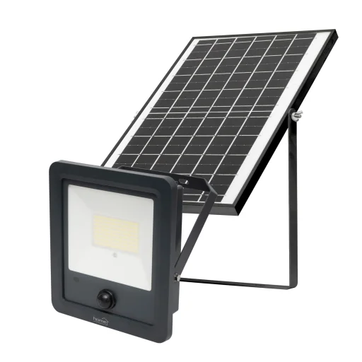 Home FLP1800SOLAR napelemes LED reflektor, 112 db SMD LED, 1800lm, mozgásérzékelő, IP65 védettség, szolárpanel, távirányítható - 1