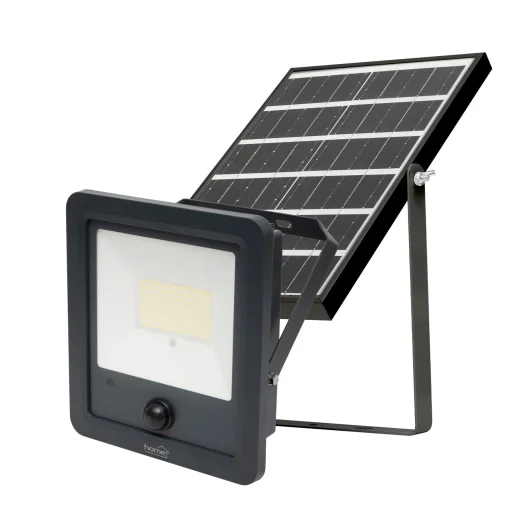 Home FLP600SOLAR napelemes LED reflektor, 40 db SMD LED, 600lm, mozgásérzékelő, IP65 védettség, szolárpanel, távirányítható - 1
