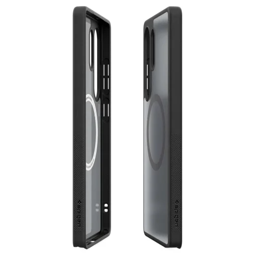  Samsung Galaxy S25 Ultra Fekete Spigen Capella GP-FPS938PGBJW szilikon tok MagFit mágneses gyűrűvel - 5