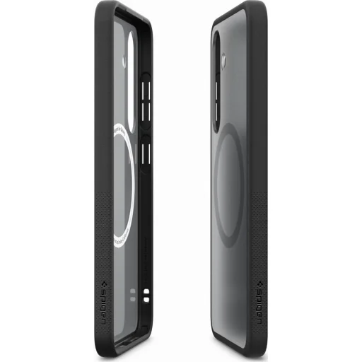  Samsung Galaxy S25 Fekete Spigen Capella GP-FPS931PGBJW Szilikon Tok MagFit Mágneses Gyűrűvel - 5