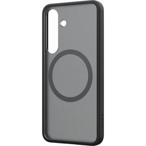  Samsung Galaxy S25 Fekete Spigen Capella GP-FPS931PGBJW Szilikon Tok MagFit Mágneses Gyűrűvel - 6