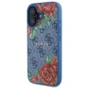  iPhone 16 6.1" kék/kék Guess GUHMP16SP4ROPEMCB kemény tok 4G Flowers Print MagSafe tok - 2