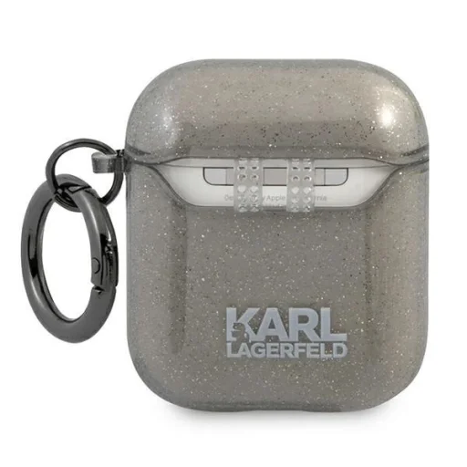 Karl Lagerfeld KLA2UCHGK AirPods 1/2 tok fekete/fekete Glitter Choupette - 2