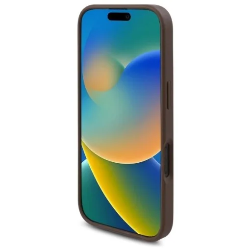  iPhone 16 6,1" Barna/Barna Guess GUHMP16SP4ROPEMCW Keménytok 4G Virág Minta MagSafe tok - 5