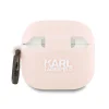 Karl Lagerfeld KLA4RUNCHP AirPods 4 tok rózsaszín szilikon Choupette Head 3D thumbnail