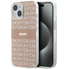  iPhone 15 Plus / 14 Plus Rózsaszín DKNY IML Mono & Stripe MagSafe tok