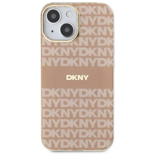  iPhone 15 Plus / 14 Plus Rózsaszín DKNY IML Mono & Stripe MagSafe tok - 3