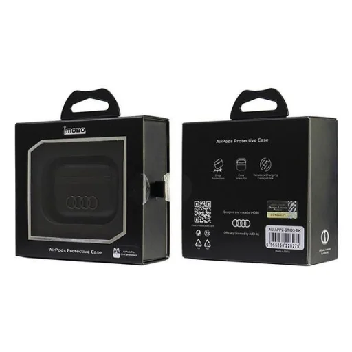  AirPods Pro 2 Fekete/Fekete Audi Leather Big Logo tok - 6