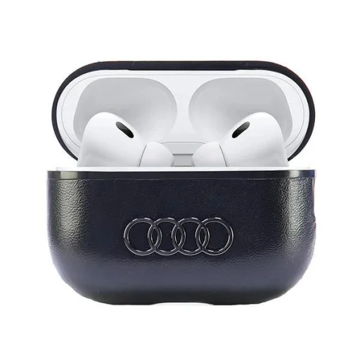  AirPods Pro 2 Fekete/Fekete Audi Leather Big Logo tok - 2