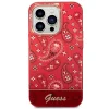 Guess GUHCP14LHGBNHR iPhone 14 Pro 6.1" piros/piros kemény tok Bandana Paisley tok thumbnail