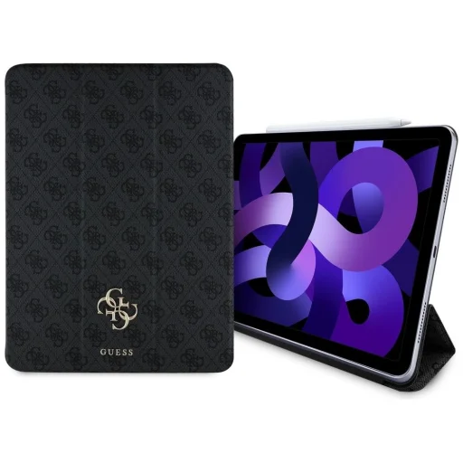 Guess GUFC13RM24PS4SGK iPad Air 13" 2024 fekete/fekete Mágneses 4G Nagy Logó tok - 1