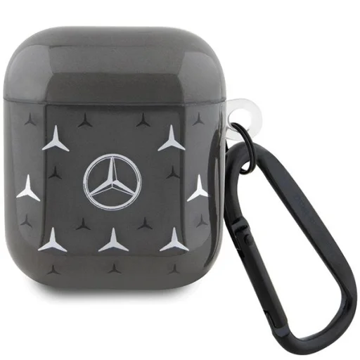 Mercedes MEA28DPMGS AirPods 1/2 tok fekete/fekete Nagy Csillag Minta tok - 1