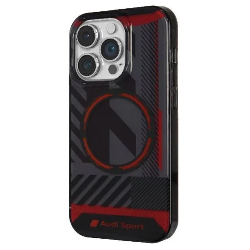  iPhone 14 Pro Max 6.7" fekete/fekete Audi IML Sport MagSafe tok - 2