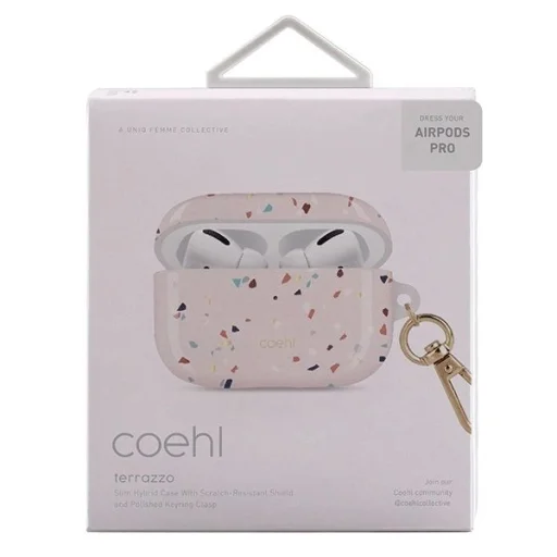 Uniq Coehl Terrazzo AirPods Pro tok Pink/Blush Pink - 3