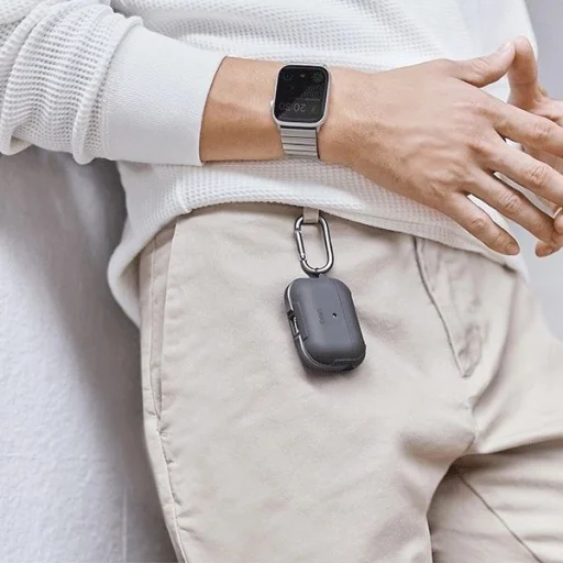 Uniq Valencia AirPods Pro Tok Fekete/Éjfekete Antimikrobiális - 5