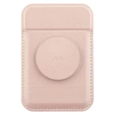 Uniq Flixa Mágneses Kártyatartó Állvánnyal Rózsaszín/Rózsás Pink MagSafe