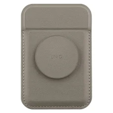 Uniq Flixa Mágneses kártyatartó állvánnyal Szürke/Szikla Szürke MagSafe