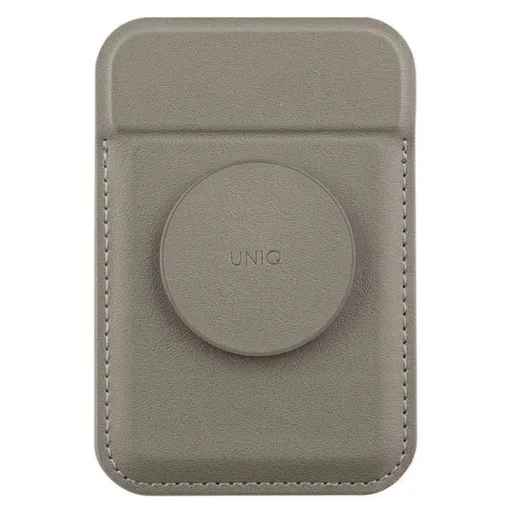 Uniq Flixa Mágneses kártyatartó állvánnyal Szürke/Szikla Szürke MagSafe - 1