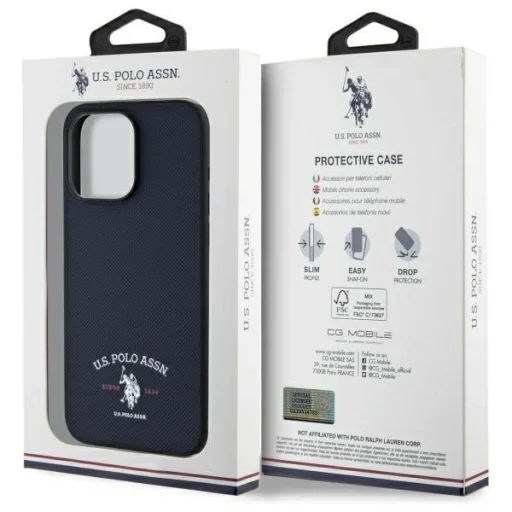 US Polo USHCP15XPARV iPhone 15 Pro Max 6.7" Navy Printed DH Logo tok - 8