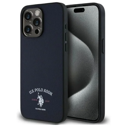 US Polo USHCP15XPARV iPhone 15 Pro Max 6.7" Navy Printed DH Logo tok - 1