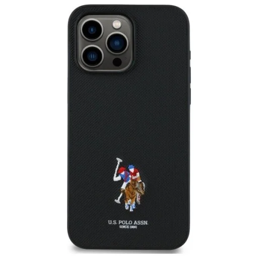 US Polo USHCP15XPEMK iPhone 15 Pro Max 6.7" fekete/fekete hímzett DH Color tok - 3