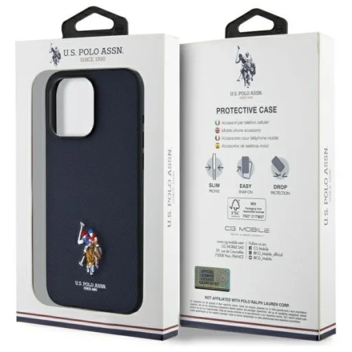 US Polo USHCP15XPEMV iPhone 15 Pro Max 6.7" Navy Embroidered DH Color tok - 8